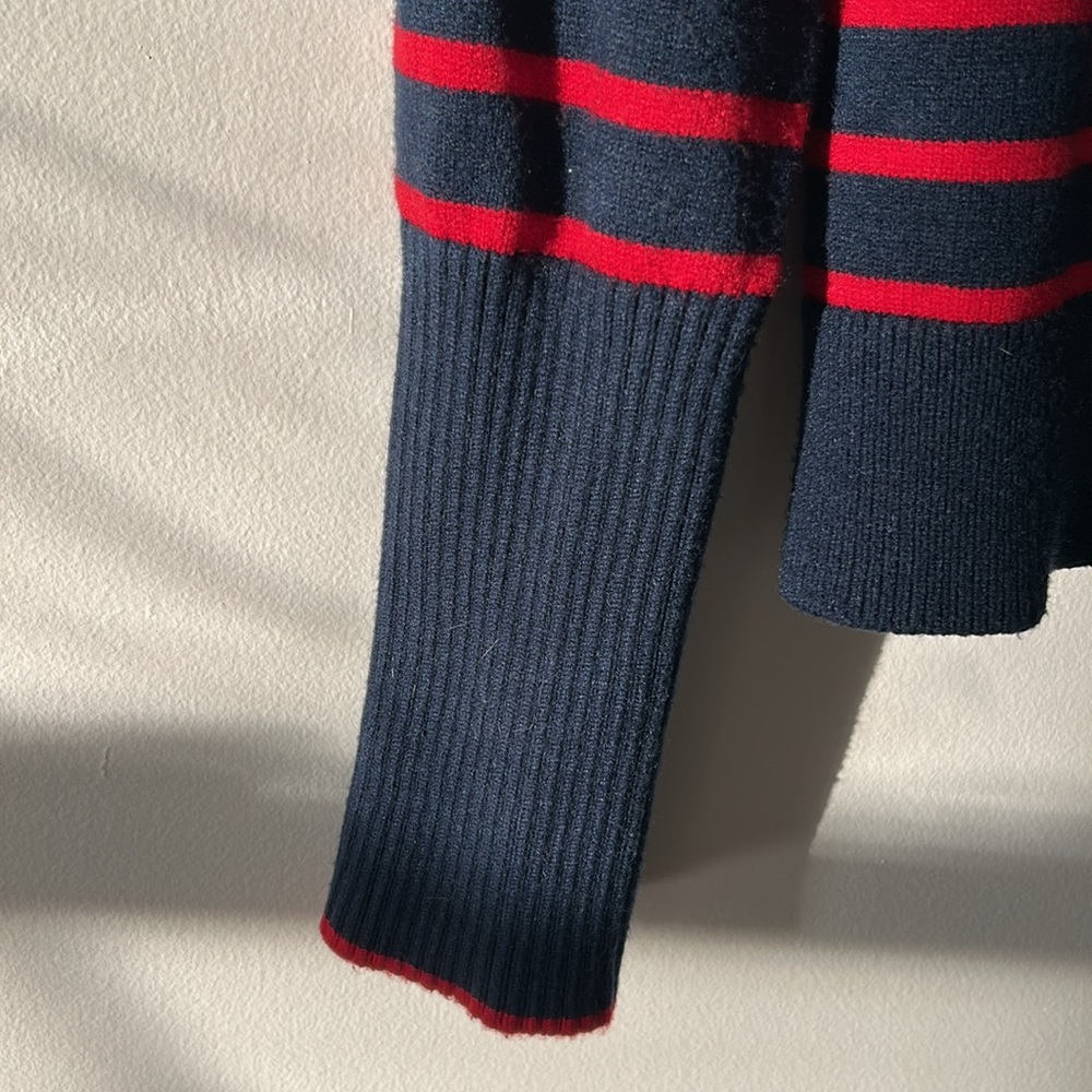 La Ligne blue and red stripe crewneck sweater M - Picture 6 of 7